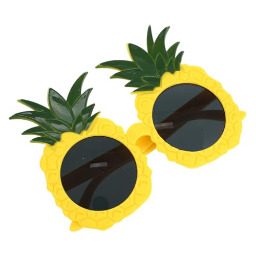 Mipcase 1 Paar Ananas Gläser Sommer Ananas - Obstgläser lustige Gläser Hawaii Party Brille Ananas-Halloween-Kostüm Brillen mit hawaiianischem Thema Abs Yellow von Mipcase