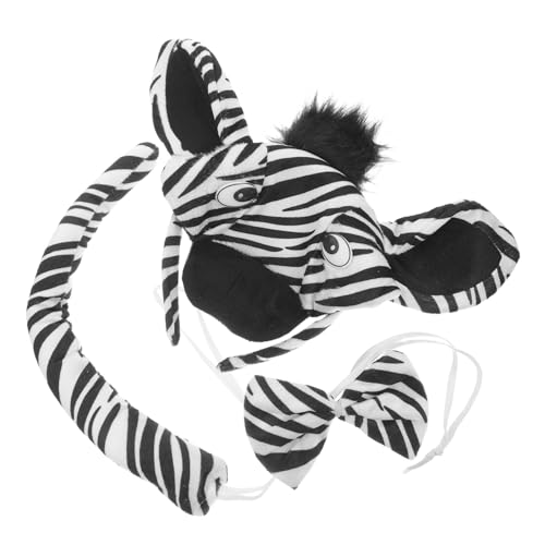 Mipcase 1 Satz Zebra in Haarband gekleidet Party-Kopfschmuck Halloween-Haarbänder lustige Stirnbänder karneval kopfschmuck Rollenspielstirnband Zebra -Stirnband Stoff von Mipcase