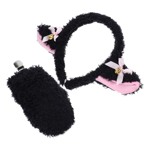 Mipcase 1 Set Lamm Kleidungszubehör Stirnbänder Tierschwanz Kostüm Tier Ankleide Requisiten Schaf Ohren Und Schaf Stirnband Und Tierschwanz Zubehör Party Ankleide von Mipcase