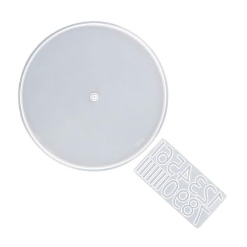 Mipcase 1 Set Runde Silikonform Zur Uhrenherstellung Mit Arabischen Ziffern, Gussform, Leicht Zu Lösendes Epoxidharz-bastelzubehör Mit Antihaftbeschichteter Oberfläche Mipcase 1 Set Runde Silikonform Zur Uhrenherstellung Mit Arabischen Ziffern, Gussform, Leicht Zu Lösendes Epoxidharz-bastelzubehör Mit Antihaftbeschichteter Oberfläche von Mipcase