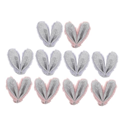Mipcase 10 Stück Hasenohr Stirnband Kaninchenohrdekoration Haarbandzubehör Zum Selbermachen Materialien Zur Taschenherstellung Diy Liefert Stirnbandzubehör Hasenohrschmuck Plüsch von Mipcase