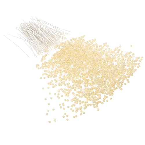 Mipcase 100 Stück Perlenstrauß Cake Pearl Stick Topper in Beige Perlenzweig Form Hochzeit Geburtstag Tortendeko DIY Kuchen Dekoration Zubehör Geburtstagsdeko von Mipcase