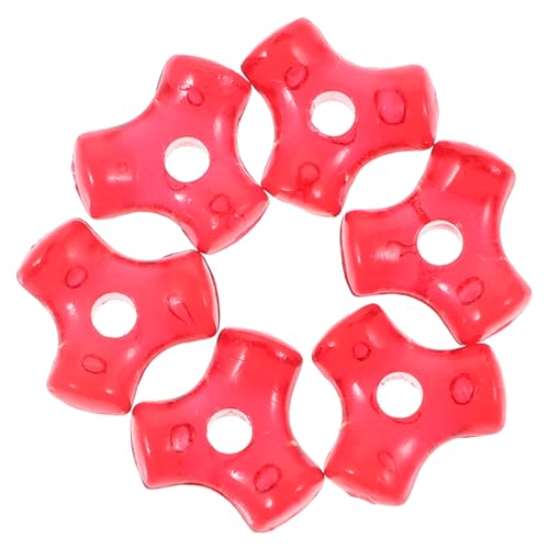 Mipcase 1000 Stück Teiliges Weihnachtsperlen Dreieckige DIY Schmuckperlen für Bastelarbeiten Festliche Dekorationen Rote Perlen für Christbaumschmuck Kränze und Girlanden von Mipcase