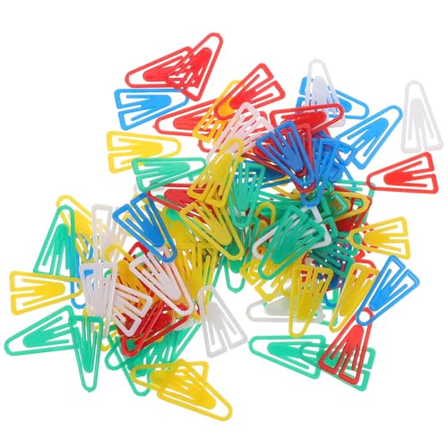 Mipcase 100Stücke Dreieckige Büroklammern Kleine Büroklammern aus Robustem Material Kreative Clips für Büro und Schule für Dokumente und Praktische Mipcase 100Stücke Dreieckige Büroklammern Kleine Büroklammern aus Robustem Material Kreative Clips für Büro und Schule für Dokumente und Praktische von Mipcase