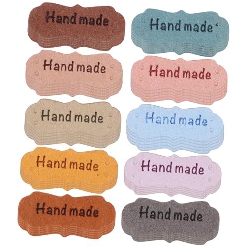 Mipcase 100Stücke PU Leder Etiketten Farben für DIY Handarbeit Kleidung Taschen und Schuhe Dekorative Labels mit Geprägten Zubehör für Projekte Mipcase 100Stücke PU Leder Etiketten Farben für DIY Handarbeit Kleidung Taschen und Schuhe Dekorative Labels mit Geprägten Zubehör für Projekte von Mipcase