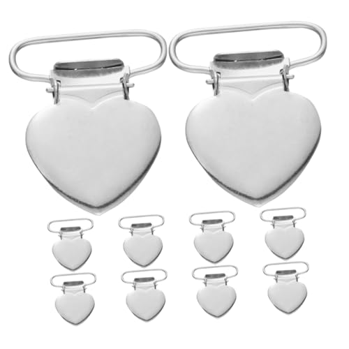 Mipcase 10Stücke Metall Hosenträger Clips Herzform Einstellbare Clips für Kleidung Langlebige Metall Halter für Overalls Vielseitige Anwendung für Outfit Mipcase 10Stücke Metall Hosenträger Clips Herzform Einstellbare Clips für Kleidung Langlebige Metall Halter für Overalls Vielseitige Anwendung für Outfit von Mipcase
