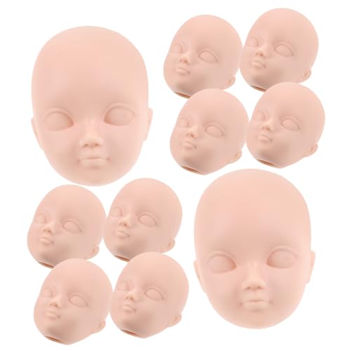Mipcase 10Stücke Praktischer Puppenköpfe für DIY Puppenhandwerk Leicht und Sicher für Puppen und Kreative Dekorationen Gestaltungen Mipcase 10Stücke Praktischer Puppenköpfe für DIY Puppenhandwerk Leicht und Sicher für Puppen und Kreative Dekorationen Gestaltungen von Mipcase