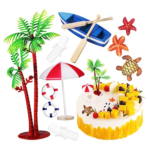 Mipcase 10Stücke Strand Kuchendekorationen Ocean Thema mit Boot und Stühlen für Sommerpartys und Geburtstagsfeiern Hochwertige und Langlebige Dekoartikel Mipcase 10Stücke Strand Kuchendekorationen Ocean Thema mit Boot und Stühlen für Sommerpartys und Geburtstagsfeiern Hochwertige und Langlebige Dekoartikel von Mipcase