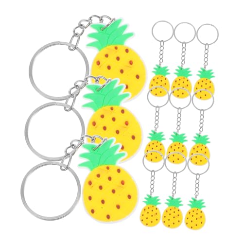 Mipcase 12 Stück Schlüsselanhänger-ornamente Im Hawaii-stil, Ananas-schlüsselanhänger-charme Für Sommer-hawaii-party-dekorationen, Hängende Schlüsselanhänger, Süße Mipcase 12 Stück Schlüsselanhänger-ornamente Im Hawaii-stil, Ananas-schlüsselanhänger-charme Für Sommer-hawaii-party-dekorationen, Hängende Schlüsselanhänger, Süße von Mipcase