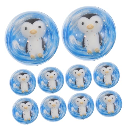 Mipcase 12 Stück Teiliges Kindergeburtstag Hüpfball mit Niedlichen Pinguin Motiven Langlebige Gummibälle Mitgeben Party Mitgebsel für Mädchen und Jungen für Karneval und Spiele von Mipcase