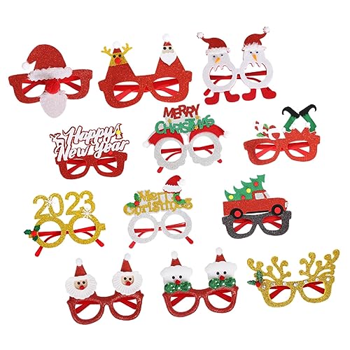 Mipcase 12 Stück Teiliges Weihnachtsbrillen für Bunte Partybrillen als Lustige Fotorequisiten Vielseitige Weihnachtsdeko und Geschenkidee für Festliche Feiern und Kostüme Mipcase 12 Stück Teiliges Weihnachtsbrillen für Bunte Partybrillen als Lustige Fotorequisiten Vielseitige Weihnachtsdeko und Geschenkidee für Festliche Feiern und Kostüme von Mipcase