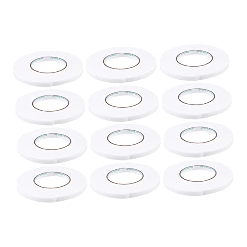 Mipcase 12Rollen Doppelseitiges Klebeband Breit Klebeband für Fenster und Türdichtungen für Home Office und Dekoration Stark Haftend von Mipcase