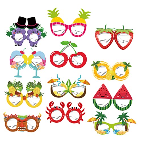 Mipcase 12Stücke Lustige Hawaiianische Brillen für Sommerparty Fotorequisiten mit Fruchtmotiv Dekorationen für Strandveranstaltungen Partybrillen für Erwachsene Mipcase 12Stücke Lustige Hawaiianische Brillen für Sommerparty Fotorequisiten mit Fruchtmotiv Dekorationen für Strandveranstaltungen Partybrillen für Erwachsene von Mipcase
