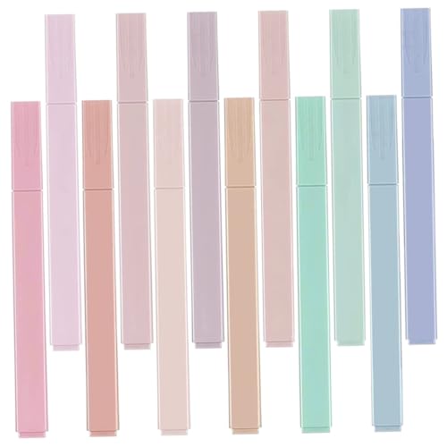 Mipcase 12Stücke Teiliges Fluoreszierendes Highlighter Stiftset für Schule und Büro Doppelseitige Marker Sanften für Notizen und Kreative Projekte Mipcase 12Stücke Teiliges Fluoreszierendes Highlighter Stiftset für Schule und Büro Doppelseitige Marker Sanften für Notizen und Kreative Projekte von Mipcase