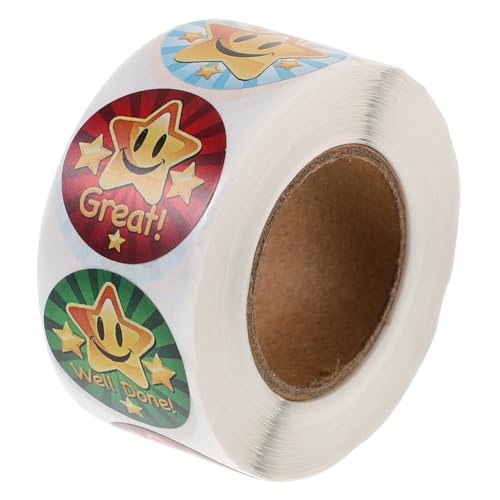 Mipcase 1Rolle Belohnungsaufkleber für Ermutigungssticker mit Lustigen Cartoon Motiven für Lehrer Verwendung im Klassenzimmer für Kreative Projekte von Mipcase