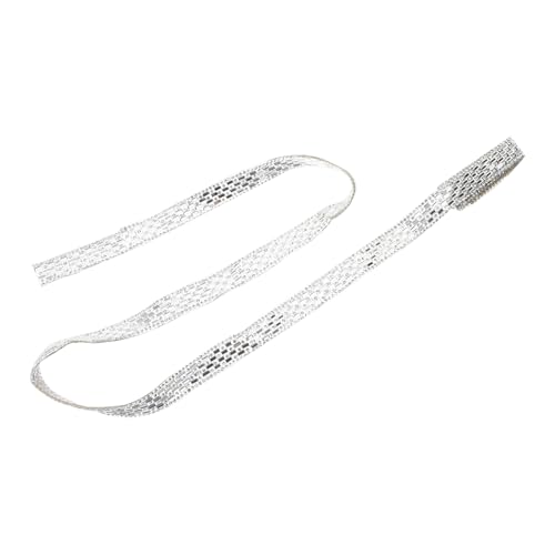 Mipcase 1Rolle Strassband Streifen zum Aufbügeln Breites Strass Dekorationsband für DIY Bastelprojekte für Kleidung und Autos Einfach Zuzuschneiden von Mipcase