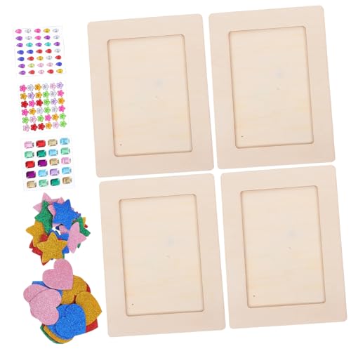 Mipcase 1Satz Bilderrahmen Holz für Teiliges DIY Bastelset zum Bemalen mit Sternen und Herzaufklebern für Projekte und Familienaktivitäten für Kindergeburtstage Mipcase 1Satz Bilderrahmen Holz für Teiliges DIY Bastelset zum Bemalen mit Sternen und Herzaufklebern für Projekte und Familienaktivitäten für Kindergeburtstage von Mipcase