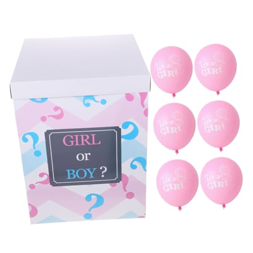 Mipcase 1Satz Geschlechtsenthüllung mit Großen Konfetti Ballonboxen und Ballons Babyparty und Feierlichkeiten Einfache Handhabung Vielseitig Einsetzbar Verschiedenen von Mipcase