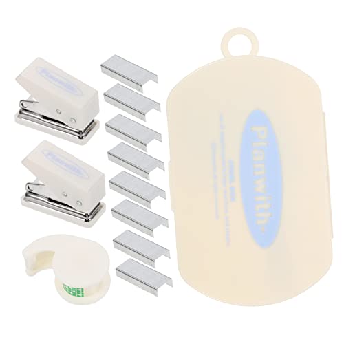 Mipcase 1Satz Handheld Klebebandspender Multifunktionale Buchbindemaschine für Scrapbooking DIY und Bürobedarf Tragbares Werkzeug mit Fächern und Hängenden Löchern von Mipcase
