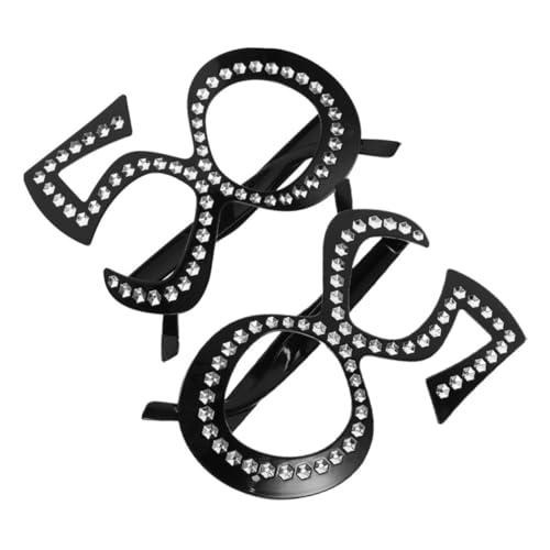 Mipcase 2 Paare Zahlen Brillen Partybrille für Geburtstag Feier Kostüm Zubehör Einheitsgröße für Damen und Herren Mipcase 2 Paare Zahlen Brillen Partybrille für Geburtstag Feier Kostüm Zubehör Einheitsgröße für Damen und Herren von Mipcase