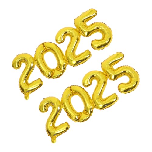 Mipcase 2 Stück Folienzahl Luftballons Gold Teiliges Neujahrsdekoration Silvester Party Zubehör mit Elegantem Finish und Einfacher Befüllung für Festliche Jahreswechsel Feier Mipcase 2 Stück Folienzahl Luftballons Gold Teiliges Neujahrsdekoration Silvester Party Zubehör mit Elegantem Finish und Einfacher Befüllung für Festliche Jahreswechsel Feier von Mipcase