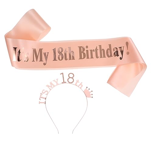 Mipcase 2 Stück Krone Stirnband geburstags party set birthday crown geburtstags schärpe Stirnband zum 18. Geburtstag Kronen Gefälligkeiten für Partykostüme geburtstag haarband Satin Mipcase 2 Stück Krone Stirnband geburstags party set birthday crown geburtstags schärpe Stirnband zum 18. Geburtstag Kronen Gefälligkeiten für Partykostüme geburtstag haarband Satin von Mipcase