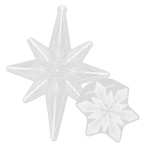 Mipcase 2 Stück Silikonform Schneeflocke Gießform für Epoxidharz DIY Basteln Flexible Silikon Gießformen für Winterdekorationen Einfache Entformung Geschenkidee für Kreative von Mipcase