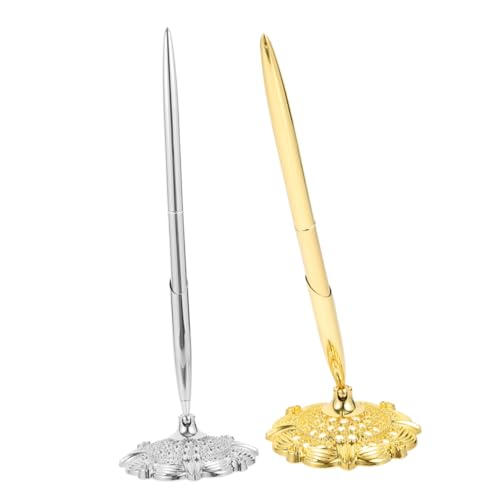 Mipcase 2 Stück Teiliges Business Kugelschreiber mit Metallgehäuse Elegante Ballpoint Pens für Hochzeit Praktischer Stifthalter Geeignet für Büro Bank Hotel und Unterschriften Mipcase 2 Stück Teiliges Business Kugelschreiber mit Metallgehäuse Elegante Ballpoint Pens für Hochzeit Praktischer Stifthalter Geeignet für Büro Bank Hotel und Unterschriften von Mipcase