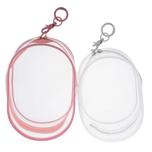 Mipcase 2 Stück Transparente Puppen-aufbewahrungsbox Mit Schlüsselanhänger, Transparente Vitrine Für Figuren, Miniatur-vitrine Für Sammlerstücke, Hängende Blindtasche, Organizer Für von Mipcase