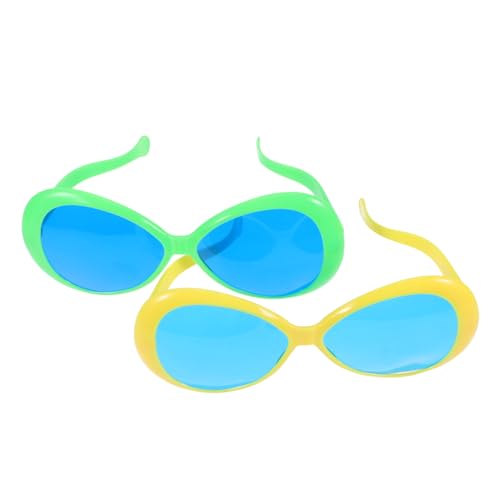 Mipcase 2 Stück riesige Sonnenbrillenstütze große party brille lustige Party Requisiten Brillen-Foto-Requisiten lustige Verkleidungsbrille Partybrille Plastik von Mipcase