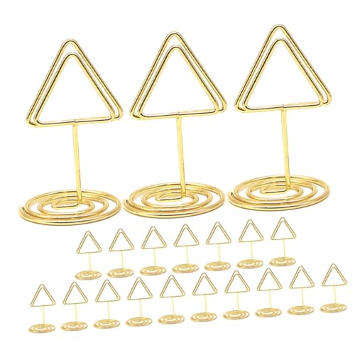 Mipcase 20 Stück Dreieckiger Gold Metall Kartenhalter Ständer Notizhalter Memo Clips Stabil für Hochzeit Tischkarten Buffet Food Labels Weihnachten Thanksgiving Tischdeko Mipcase 20 Stück Dreieckiger Gold Metall Kartenhalter Ständer Notizhalter Memo Clips Stabil für Hochzeit Tischkarten Buffet Food Labels Weihnachten Thanksgiving Tischdeko von Mipcase
