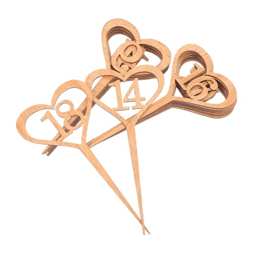Mipcase 20 Stück Holzschilder Für Love Seat Barschilder Tischkarten Für Hochzeiten Tischkarten Tischnummernschilder Hochzeitsdekorationen Tischsitzkarten Hochzeitstischnummern von Mipcase