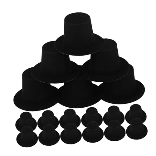 Mipcase 20 Stück Teiliges Mini Flacher Filzhut Schneemann Mütze Schwarz Robuster Kunststoff Kostüm Puppenhaus Dekoration Weihnachts und Winterparty Zubehör Mipcase 20 Stück Teiliges Mini Flacher Filzhut Schneemann Mütze Schwarz Robuster Kunststoff Kostüm Puppenhaus Dekoration Weihnachts und Winterparty Zubehör von Mipcase