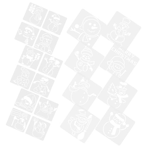 Mipcase 20 Stück Teiliges Wiederverwendbares Pet Schneemann Schablonen Vielseitig Einsetzbar für DIY Weihnachtskarten Wandmalerei und Sprühtechnik für Bastelprojekte Mipcase 20 Stück Teiliges Wiederverwendbares Pet Schneemann Schablonen Vielseitig Einsetzbar für DIY Weihnachtskarten Wandmalerei und Sprühtechnik für Bastelprojekte von Mipcase