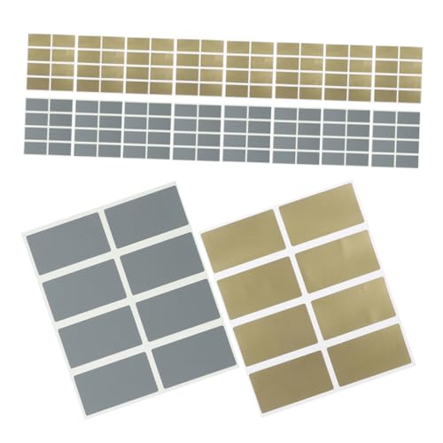 Mipcase 200 Stück Rechteckige Scratch Off Sticker Gold Silber Selbstklebend DIY Rubbelkarten für Geburtstagskarten Versteckte Überraschungen Spielpreise Elegante Kratzbeschichtung Mipcase 200 Stück Rechteckige Scratch Off Sticker Gold Silber Selbstklebend DIY Rubbelkarten für Geburtstagskarten Versteckte Überraschungen Spielpreise Elegante Kratzbeschichtung von Mipcase