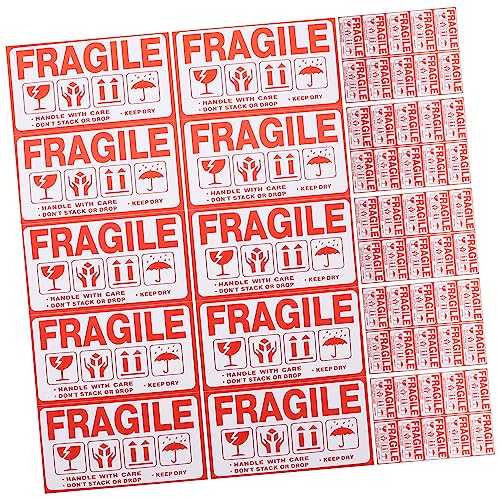 Mipcase 20Blätter Selbstklebende Warnaufkleber Fragile für Versand Verpackung Starke Haftung Kartons Wellpappe Praktische Warnschilder für Zerbrechliche Mipcase 20Blätter Selbstklebende Warnaufkleber Fragile für Versand Verpackung Starke Haftung Kartons Wellpappe Praktische Warnschilder für Zerbrechliche von Mipcase