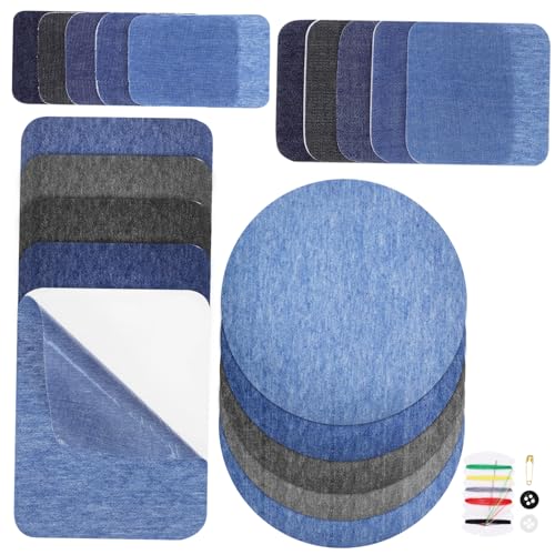 Mipcase 20Stücke Aufnäher zum Aufbügeln für Jeans Nahtloses Design für Schnelle Reparatur Einfach Anzubringen und Langlebig für Hosen und Kleidung zur Verlängerung Mipcase 20Stücke Aufnäher zum Aufbügeln für Jeans Nahtloses Design für Schnelle Reparatur Einfach Anzubringen und Langlebig für Hosen und Kleidung zur Verlängerung von Mipcase