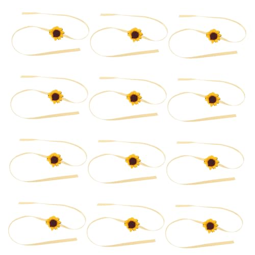 Mipcase 20Stücke Goldene Sonnenblumen Bandage für Cupcakes Kreative Dessertverpackungen für Hochzeiten und Geburtstagsfeiern Bezaubernde Tortendekorationen von Mipcase