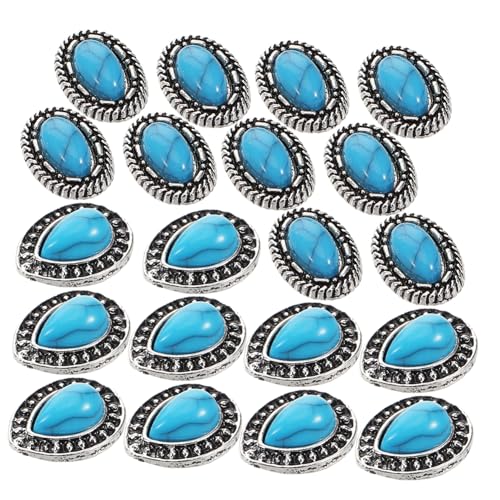 Mipcase 20Stücke Retro Nagelkunst Zubehör Nageldekoration für DIY Maniküre Einzigartiger Nagelschmuck Resin für Gefälschte Nägel für Besondere Anlässe von Mipcase