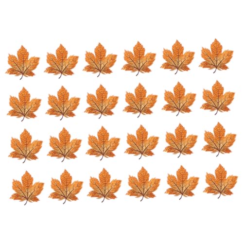 Mipcase 24 Stück Teiliges Kleine Ahornblatt Aufnäher Bunte Stickerei Applikationen DIY Stoffpatches zum Aufbügeln und Nähen für Kleidung Taschen Hüte Reparatur und Dekoration von Mipcase