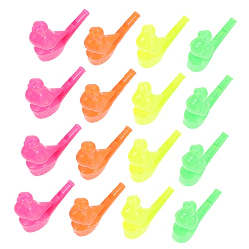 Mipcase 24Stücke Kindervogel Pfeifen Plastik Pfeifenspielzeuge für Partys und Spielanlässe Fördert Musikalische Kreativität und Entwicklung Sicher und Langlebig von Mipcase