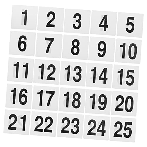Mipcase 25Stücke Tischnummernzeichen Teilig für Hochzeiten und Events Wiederverwendbare Sitzschilder aus Langlebigem Ausgezeichnete Handwerkskunst für Restaurants von Mipcase
