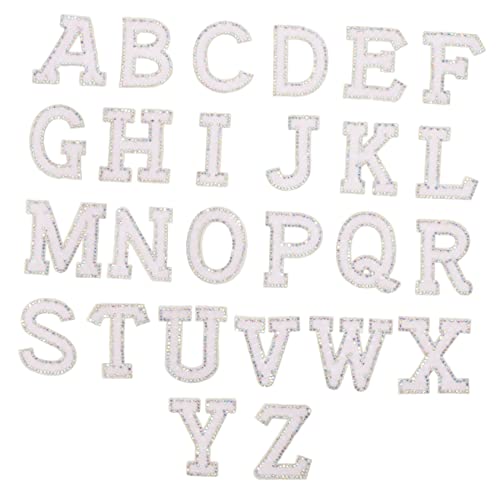 Mipcase 26Stücke Teiliges Bling Patch Glitzer Alphabet Applikationen zum Aufbügeln für DIY Kleidung Taschen und Handwerksprojekte Selbstklebende Stoffverzierungen Mipcase 26Stücke Teiliges Bling Patch Glitzer Alphabet Applikationen zum Aufbügeln für DIY Kleidung Taschen und Handwerksprojekte Selbstklebende Stoffverzierungen von Mipcase