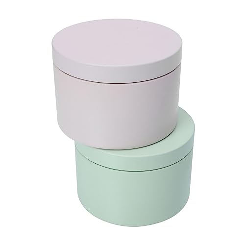 Mipcase 2Stücke Blechdosen für Hochzeitsgeschenke Runde Kerzenbehälter Langlebigem zur Aufbewahrung von Süßigkeiten und Tees Sanften Farben Mipcase 2Stücke Blechdosen für Hochzeitsgeschenke Runde Kerzenbehälter Langlebigem zur Aufbewahrung von Süßigkeiten und Tees Sanften Farben von Mipcase