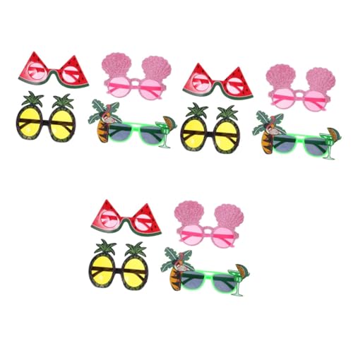 Mipcase 3 Sätze Partybrille Luau-party-sonnenbrille Lustig Partyzubehör Zum Thema Strand Luau Partydekorationen Tropische Sonnenbrille Sommer Brille Party -ornamente Stk 4 Stück * 3 von Mipcase