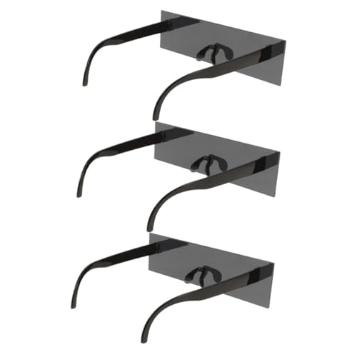Mipcase 3 Stück Partybrillen mit Zensurbalken Kunststoff Sonnenbrille mit Rutschfesten Nasenpads Unisex Kostümbrille für Halloween Karneval und Junggesellenabschied von Mipcase