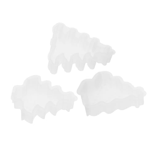 Mipcase 3 Stück Teiliges Silikon Kerzenform Weihnachtsbaum für DIY Duftwachstabletten Gießen Langlebige Flexible Gießform mit Detailreichen Designs für Kreative Weihnachtsdekorationen von Mipcase