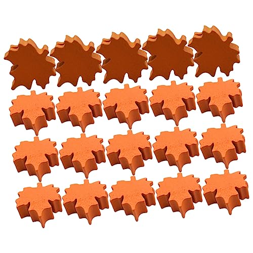 Mipcase 30 Stück Teiliges Holzperlen Ahornblatt Anhänger DIY Bastelset für Herbstdeko Glatte Oberfläche Handgefertigte Holzperlen für Hängende Dekoration und Schlüsselanhänger Zubehör von Mipcase