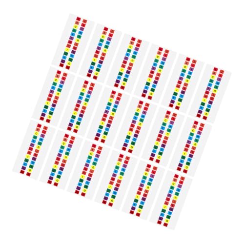 Mipcase 30Blätter Selbstklebende Alphabet Tabs Farbige Seitenmarkierungen Vielseitige Notizblock Registerkarten für Organisation und Lesezeichen Aufkleber von Mipcase