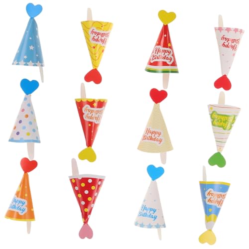 Mipcase 36 Stück Teiliges Mini Geburtstagskegel aus Bunte Tortendeko im Koreanischen Cartoon Stil Vielseitige Cupcake und Dessertdekoration für Babyparty und Kindergeburtstag Mipcase 36 Stück Teiliges Mini Geburtstagskegel aus Bunte Tortendeko im Koreanischen Cartoon Stil Vielseitige Cupcake und Dessertdekoration für Babyparty und Kindergeburtstag von Mipcase